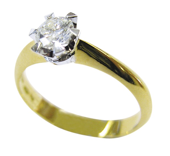 Timanttisormus, kulta (14k) 0,54ct w/vv2 Timanttisormus, kulta (14k) 0,54ct w/vv2